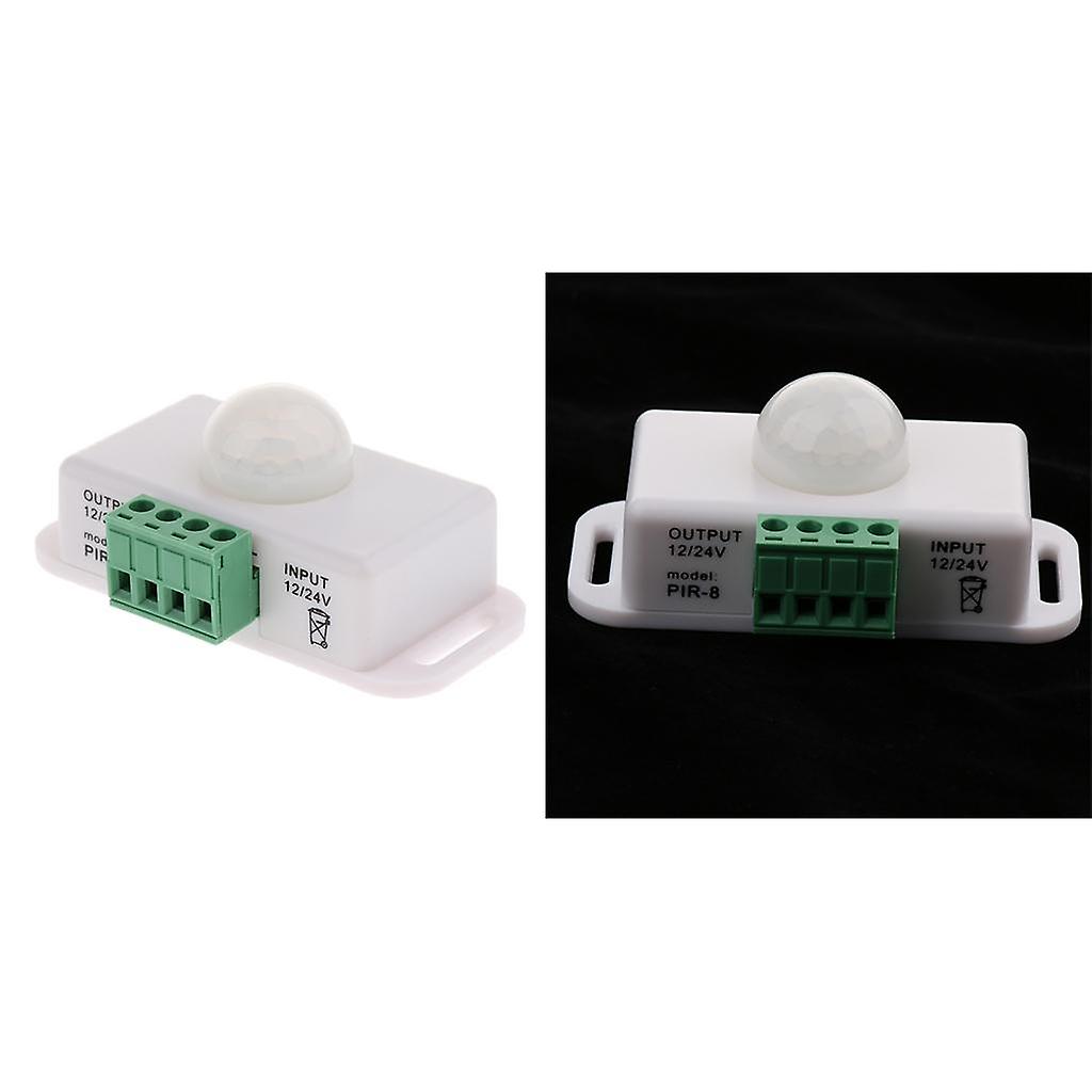 2pcs Dc 12v 24v Pir Motion Sensor Switch For Led Light Lamps， Led Strip Lights