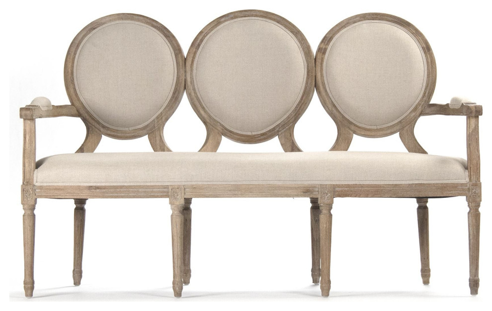 Medallion Settee   French Country   Loveseats   by Hudson Home Decor  Houzz