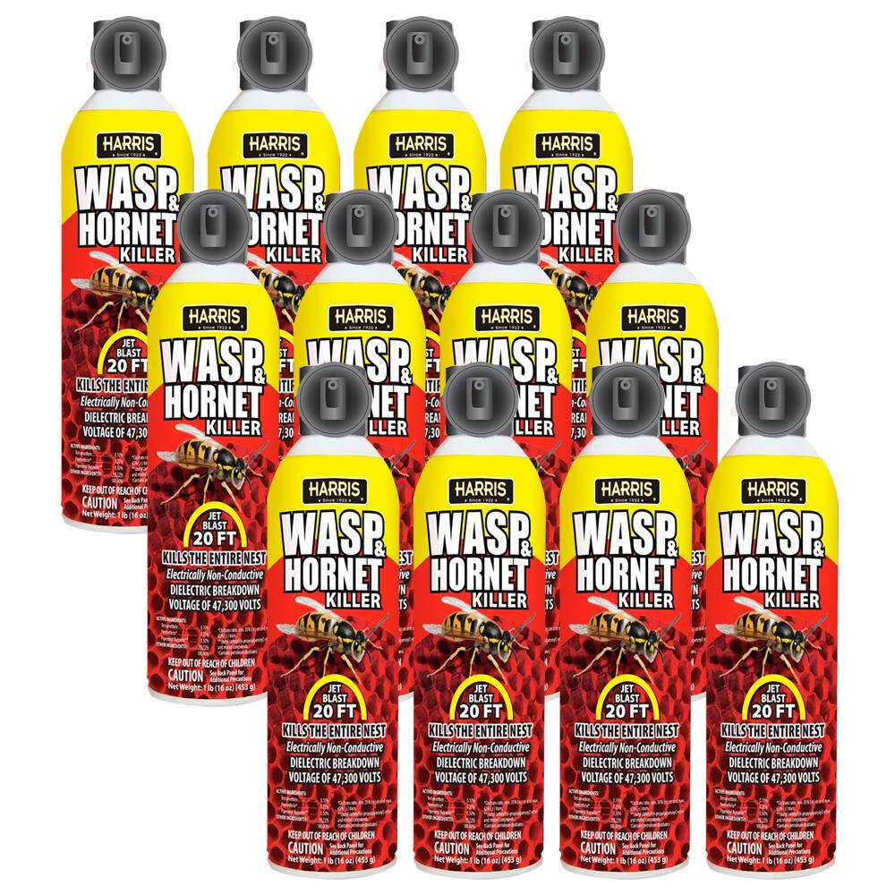 Harris 16 oz. Wasp and Hornet Killer (12-Pack) 12WH-16