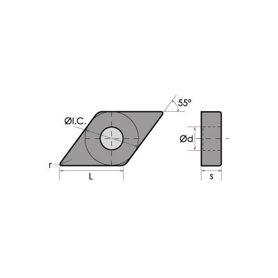 ABS Import Tools DPMT 32.52 TiN COATED CARBIDE INS...