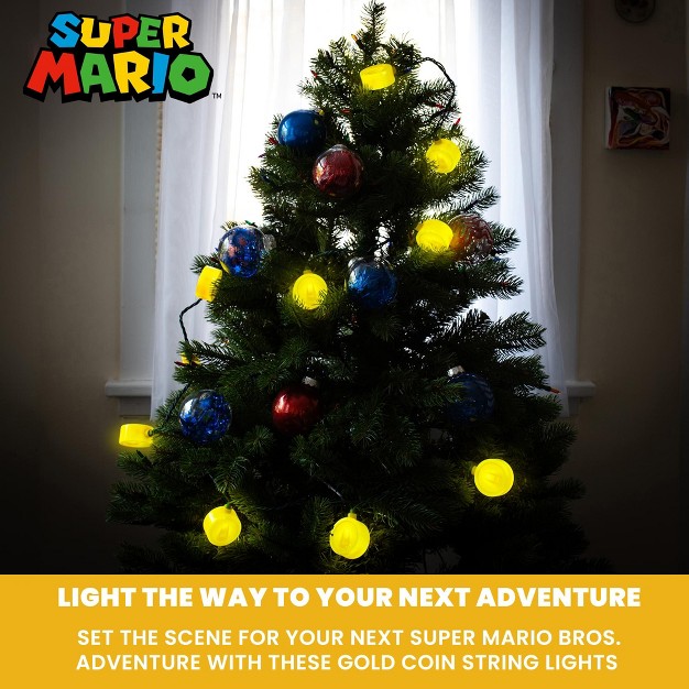 Super Mario Bros Coin String Lights