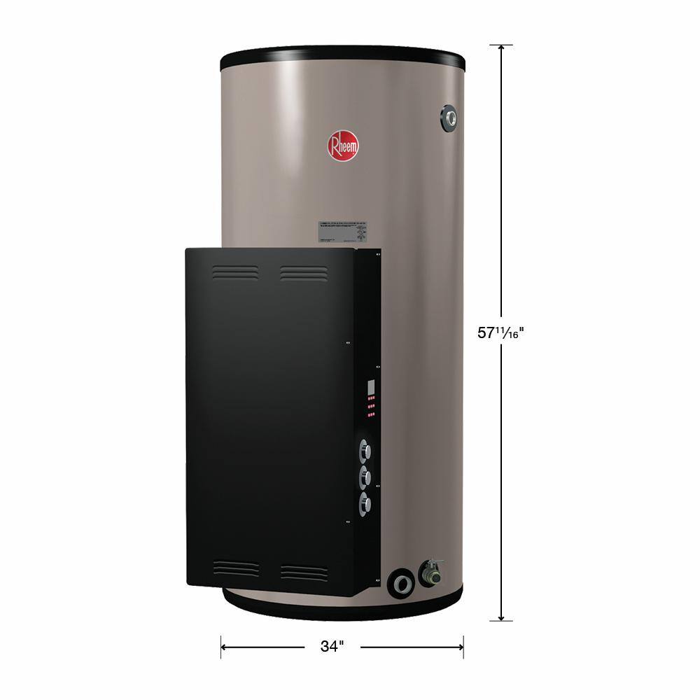 Rheem Commercial Heavy-Duty 85 Gal. 240-Volt 24 kW 3 Phase Electric Surface Thermostat Tank Water Heater ES85-24-G 240 Volt 3 Phase