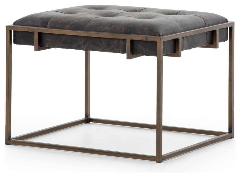 Four Hands Oxford End Table/Footstool   Industrial   Footstools And Ottomans   by Four Hands  Houzz