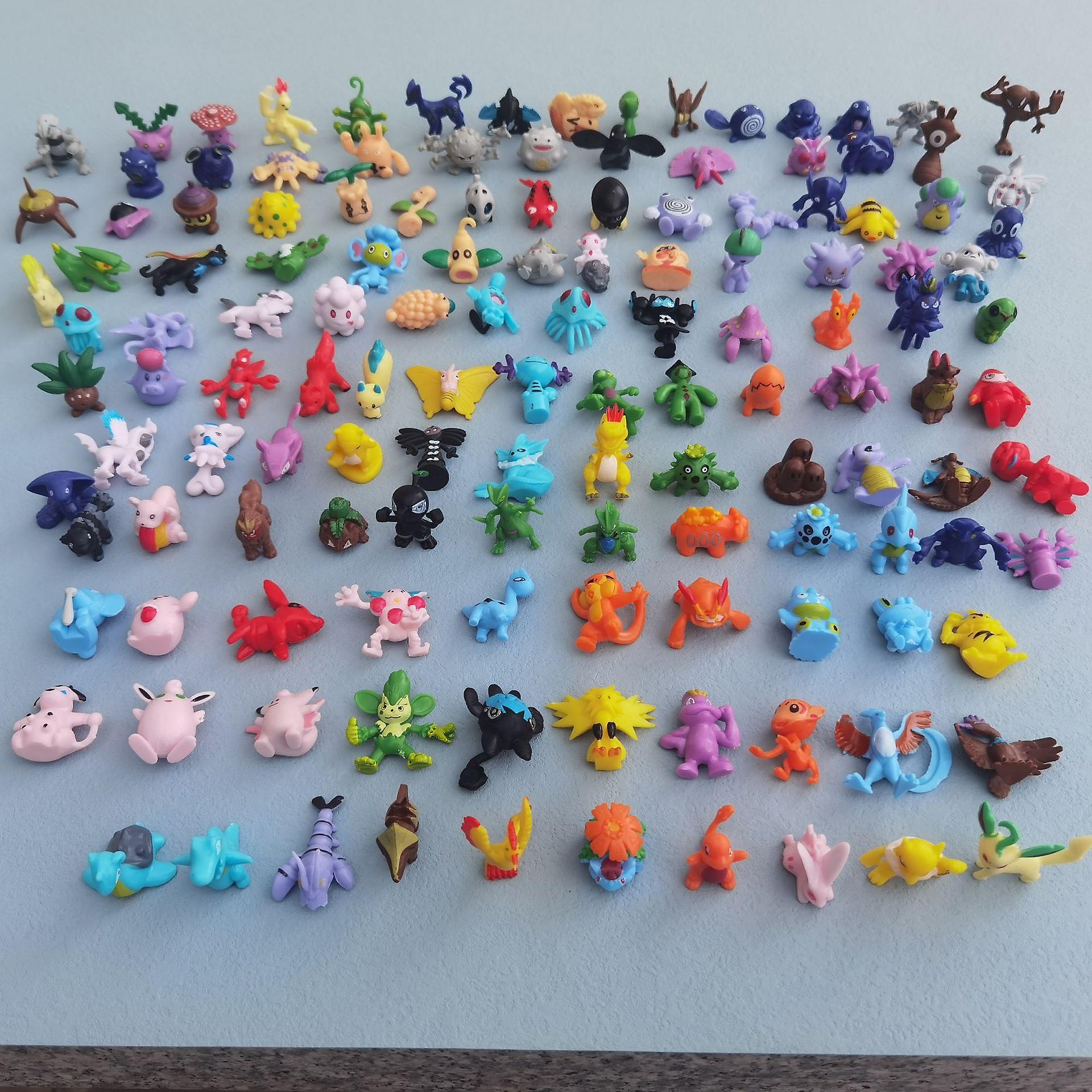 144 pcs no repeat Pokemon Action Figure toys Mini figures Model Toys 2-4cm