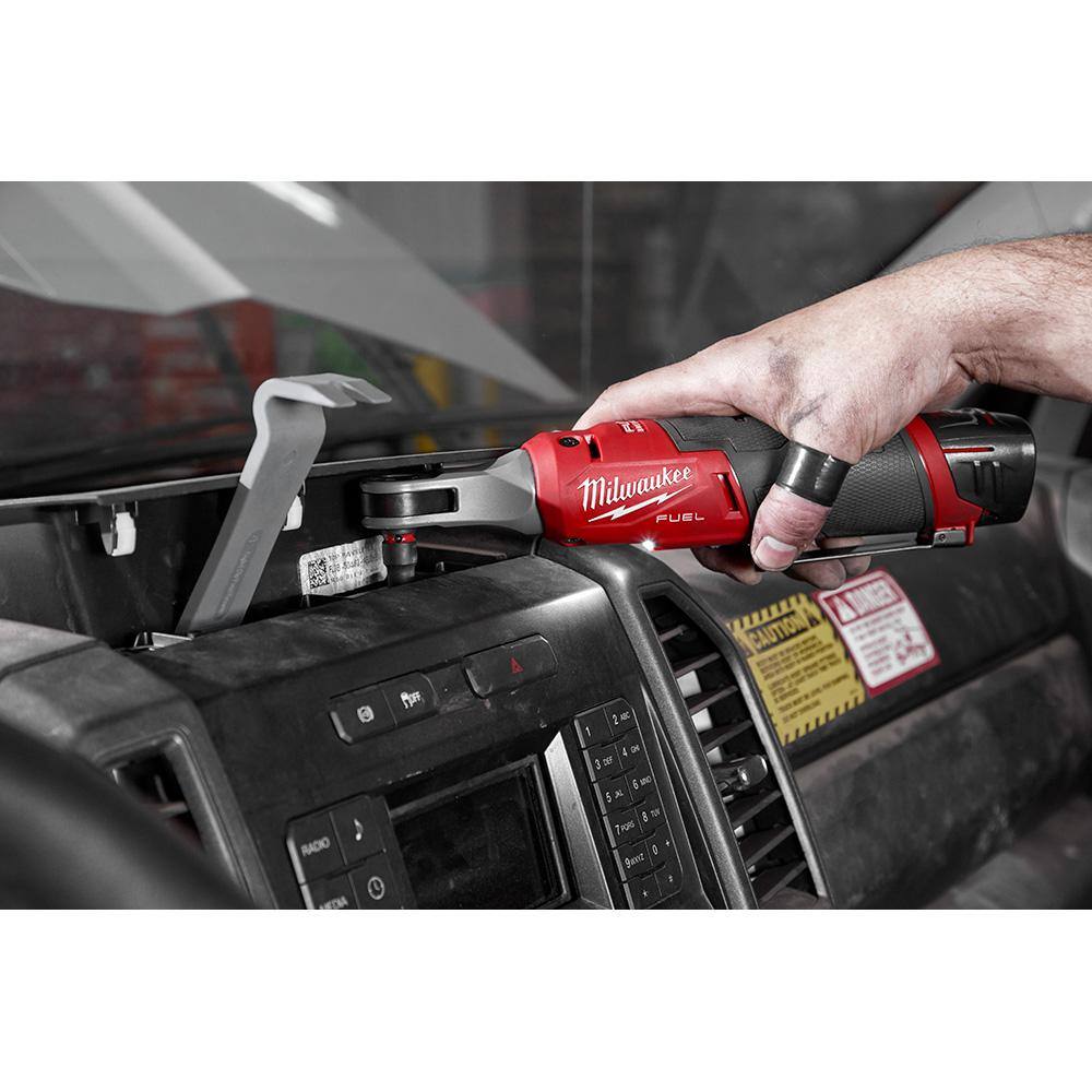 MW M12 FUEL 12V Lithium-Ion Brushless Cordless High Speed 14 in. Ratchet (Tool-Only) 2566-20