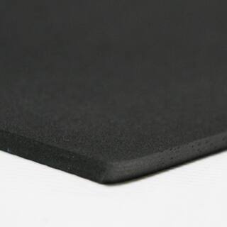 Rubber-Cal Closed Cell Sponge Rubber EPDM 1 in. x 39 in. x 78 in. Black Foam Rubber Sheet 02-129-1000