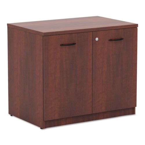 Alera Valencia Series Storage Cabinet， 34.13w x 22.78d x 29h， Medium Cherry (VA613622MC)