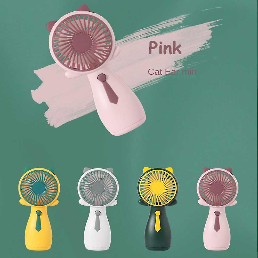 Portable Small Pocket Fan Handheld Mini Fans Long-lasting Battery Life Desktop Summer Air Cooling