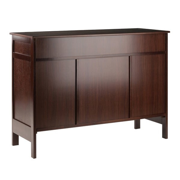 Winsome Gordon Solid and Composite Wood Buffet Cabinet/Sideboard in Cappuccino Finish