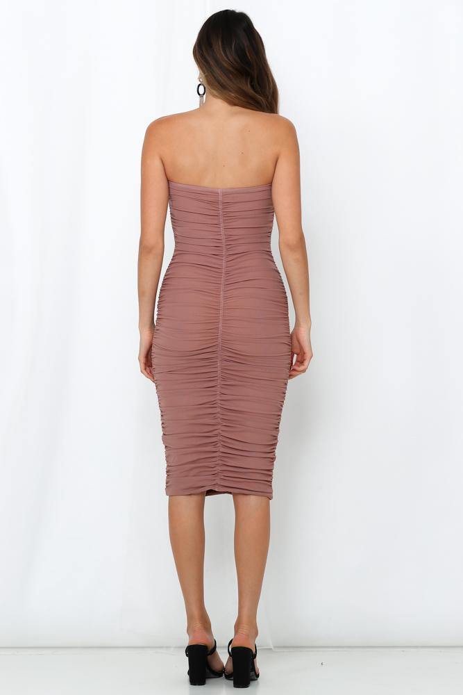 Killer Queen Dress Tan