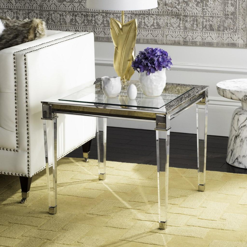 Falcon Acrylic End Table   Contemporary   Side Tables And End Tables   by Rustic Home Furniture Deco  Houzz