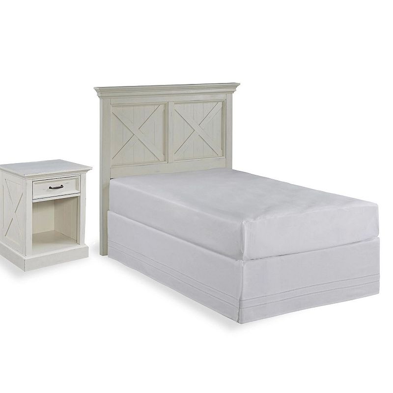 homestyles Seaside Lodge Headboard and Nightstand 2-piece Set