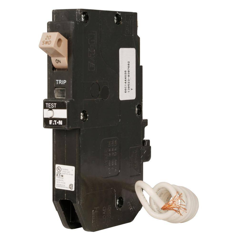 Eaton CH PON 20 Amp GF Breaker CHFP120GF