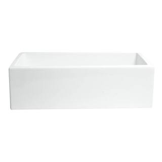 ALFI BRAND Farmhouse Fireclay 33 in. Single Bowl Kitchen Sink in White AB3318HS-W