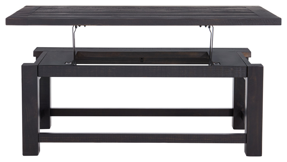 Space Saver Solid Wood Lift Top Coffee Table   Transitional   Coffee Tables   by Martin Svensson Home  Houzz