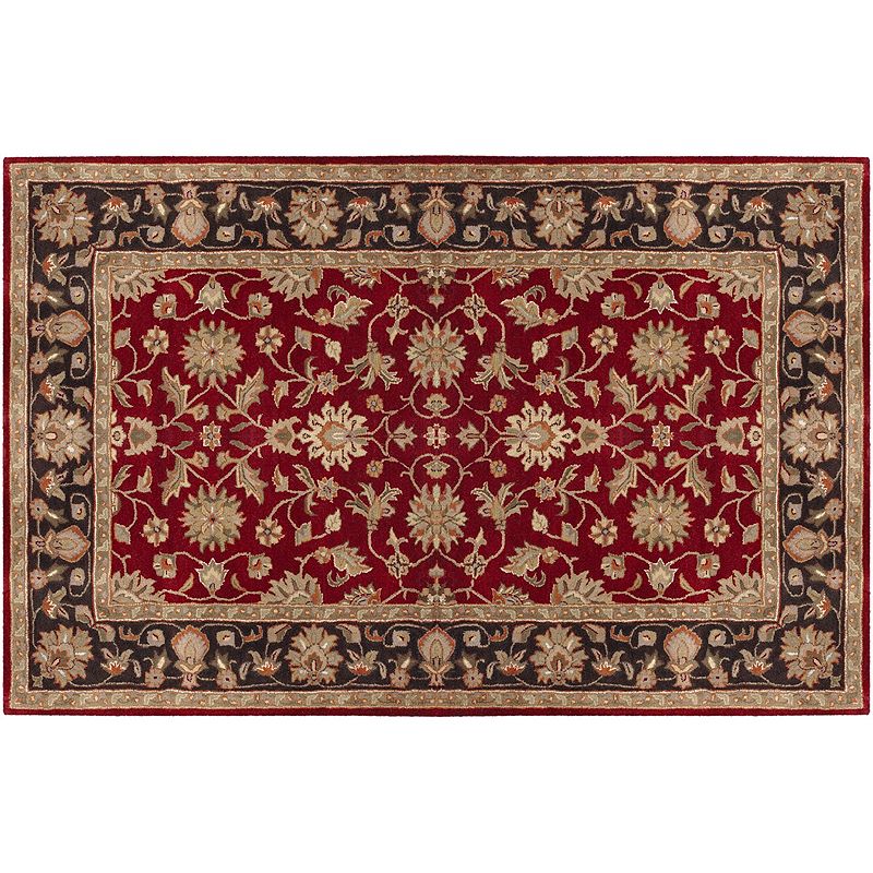 Artisan Weaver Pawnee Floral Framed Wool Rug