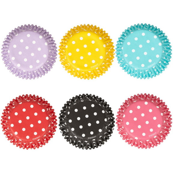 Wilton 415 2286 Assorted Polka Dot Cupcake Liners ...