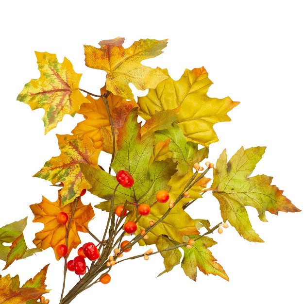 Leaves And Berries Artificial Thanksgiving Garland Unlit