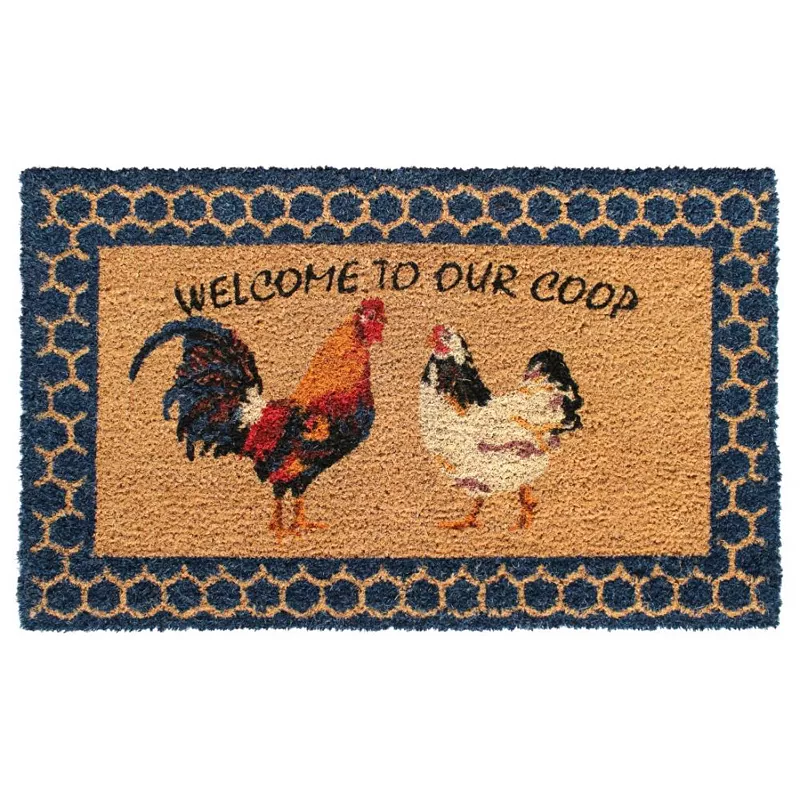 RugSmith Welcome to Our Coop Doormat