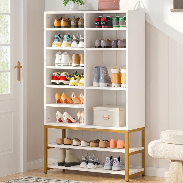 Tribesigns Shoe Storage Cabinet With Adjustable Shelves