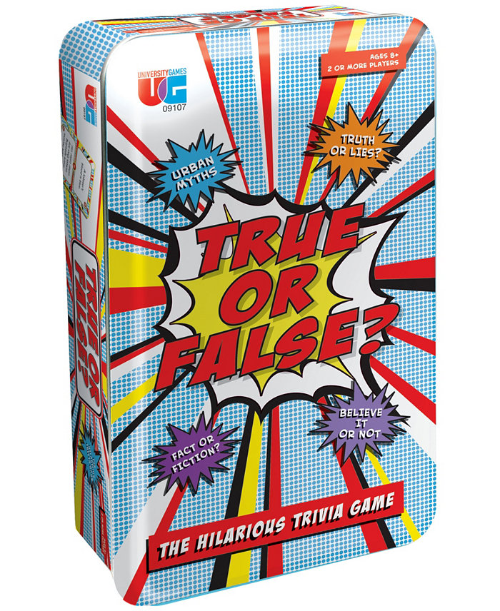 University Games True or False Tin Set  109 Piece