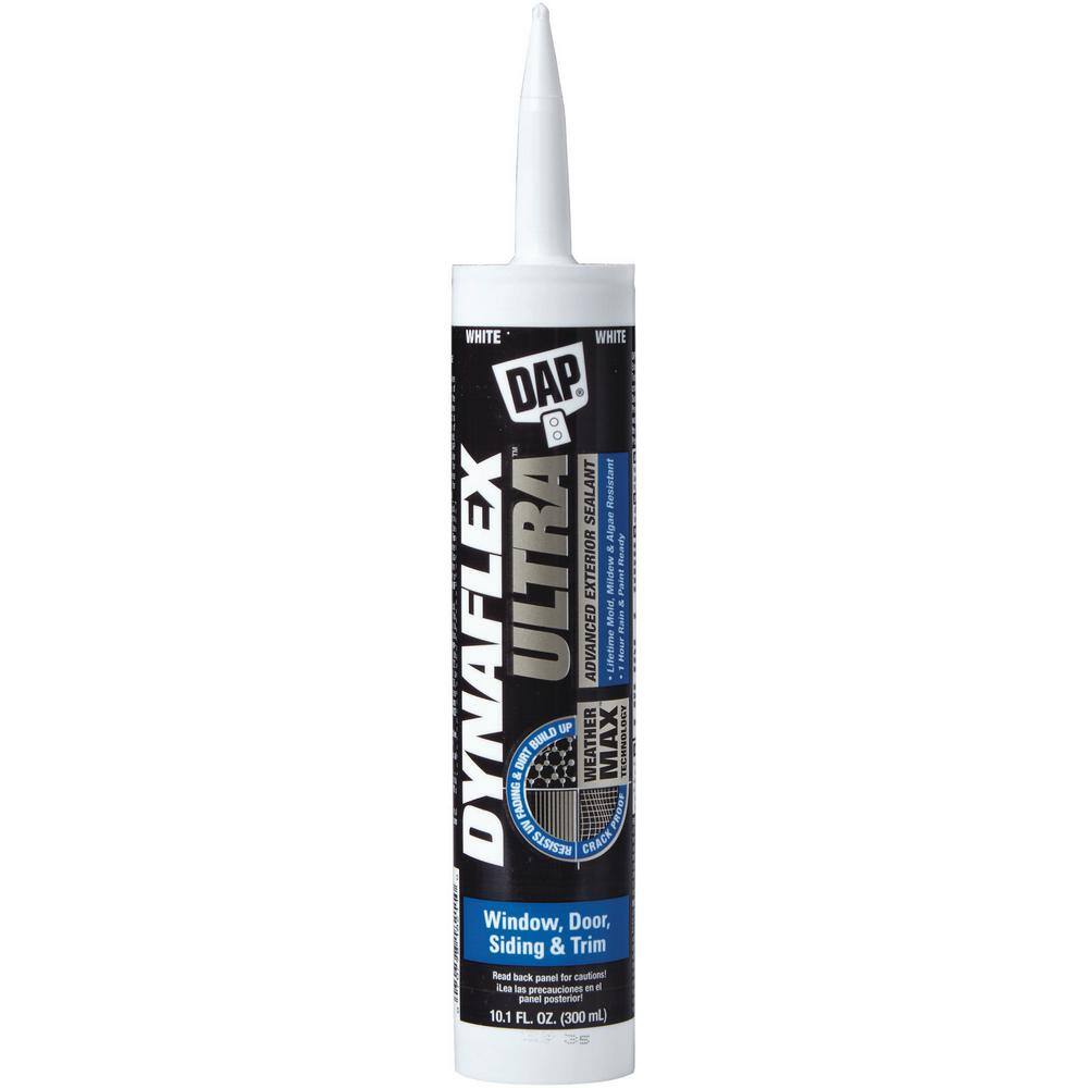 DAP Dynaflex Ultra 10.1 oz. White Advanced Exterior Window Door and Siding Sealant (2-Pack) 7079818211