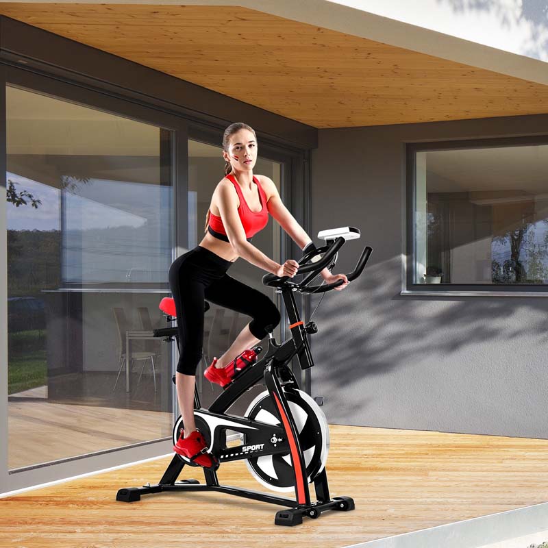 Indoor Exercise Bike with Electronic Meter