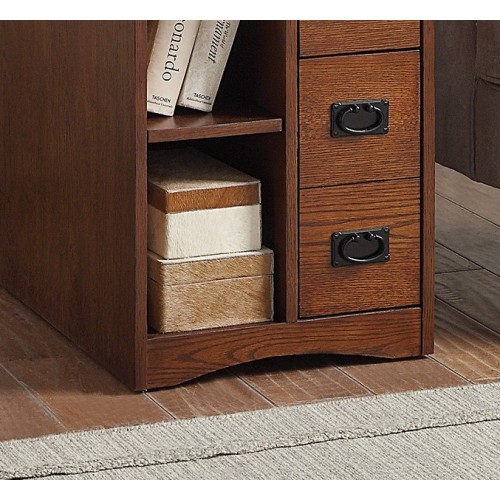 Modern Design 1pc Nightstand of Drawers Shelfs Mul...