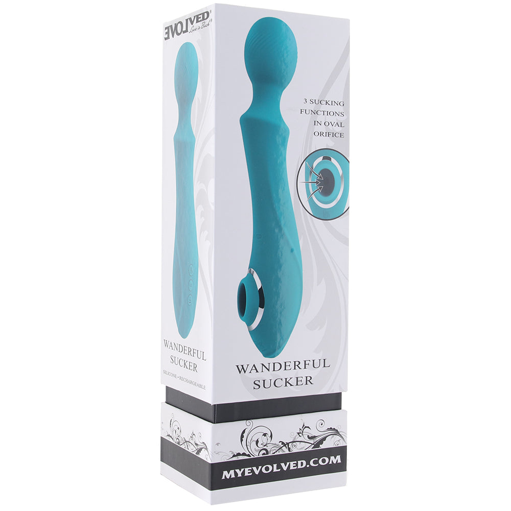 Wanderful Sucker Suction Wand in Teal