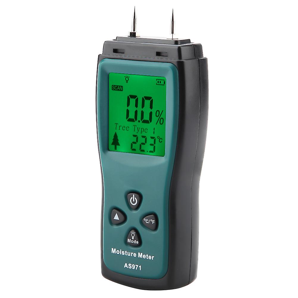 SMART SENSOR AS971 LCD Display Digital Wood Moisture Humidity Tester 0~40℃