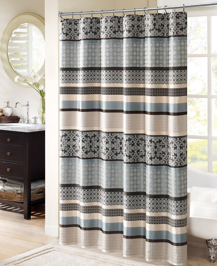 Madison Park Princeton Jacquard Shower Curtain 72 x  72