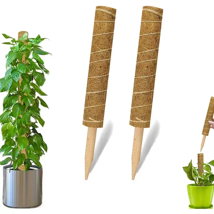 Most Popular In 2023 Factory Good Price Garden Supplies Plant Climbing Pole Garden Coir Totem Pole Moss Pole Indoor Or Outdoor