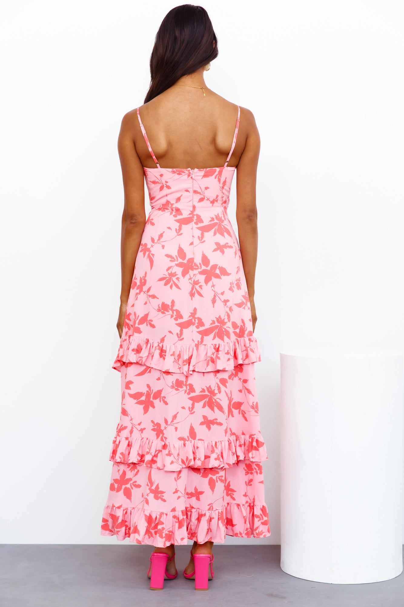 Carefree Times Maxi Dress Pink