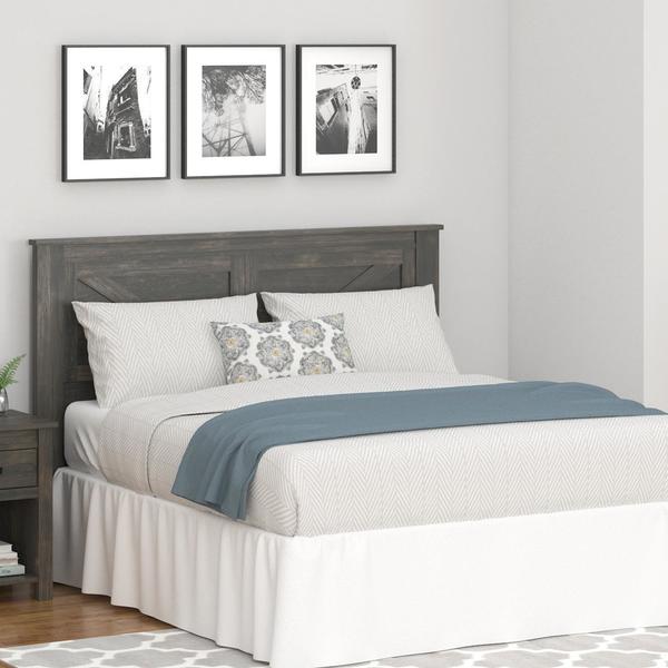 The Gray Barn Latigo Weathered Oak Queen Headboard - - 21906925