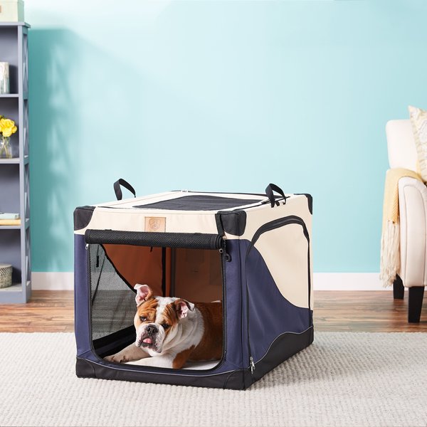 Precision Pet Products 4-Door Collapsible Soft-Sided Dog Crate