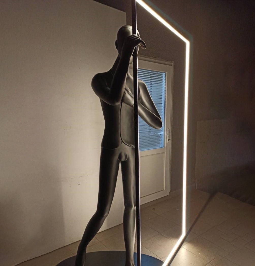 Mirror Sculpture Floor Lamp