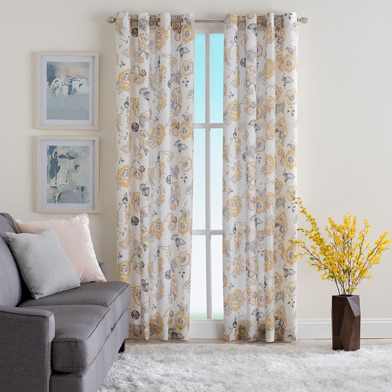 Corona Curtain 1-panel Sabrina Grommet Top Window Curtain