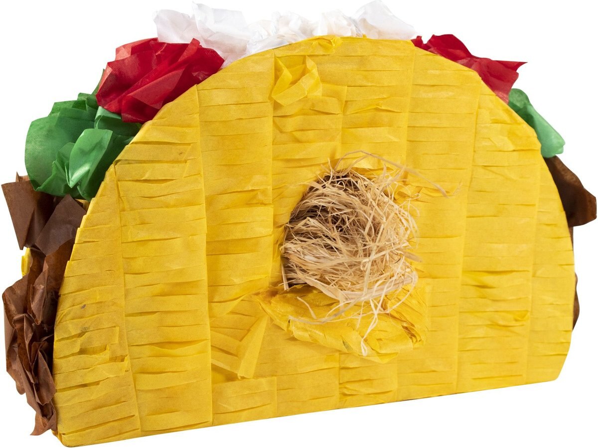 Bird Life Medium and Large Bird Taco Pinata with Natural Nesting Material