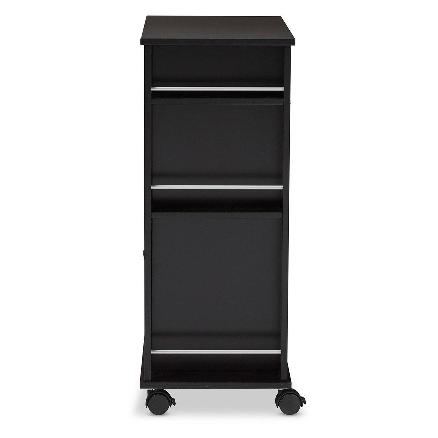 Baxton Studio Ontario Mobile Bar and Wine Cabinet  Crowdfused