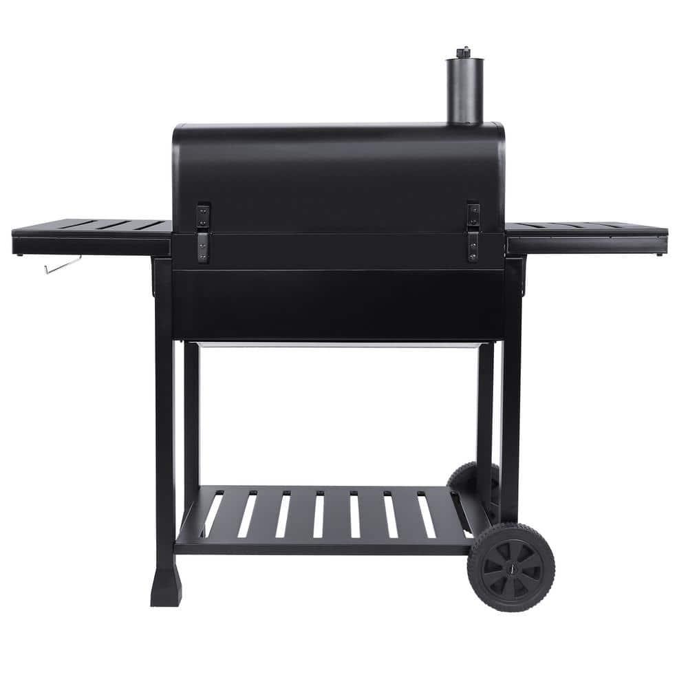 Royal Gourmet Deluxe 30 in Charcoal Grill BBQ Smoker Picnic Camping Patio Backyard Cooking Black