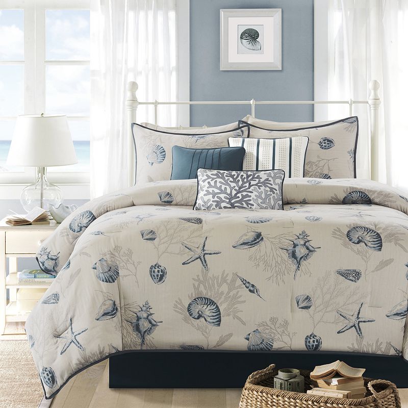 Madison Park Nantucket 7-pc. Coastal Comforter Set with Throw Pillows