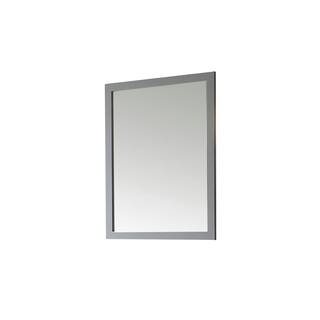 Home Decorators Collection Riverdale 28.00 in. W x 36.00 in. H Framed Rectangular Bathroom Vanity Mirror in Dove Grey Riverdale MR-G