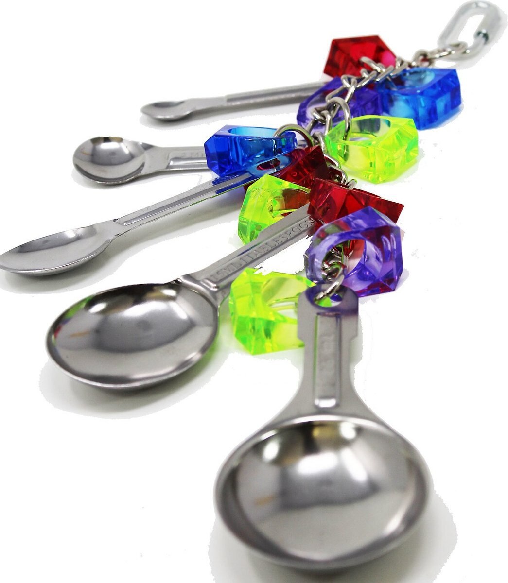 Bonka Bird Toys Spoon Delight Bird Toy， Color Varies， Medium