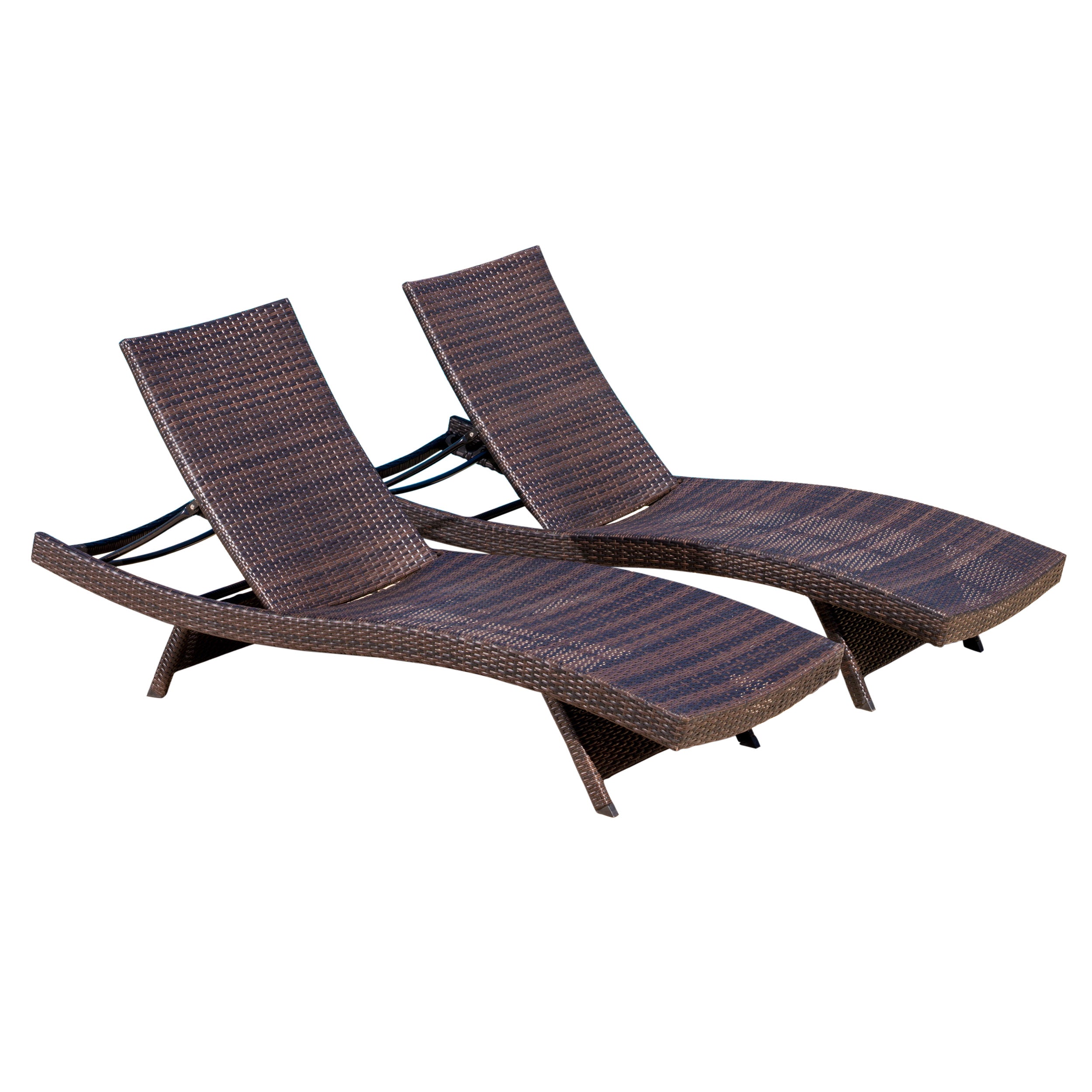 Lakeport Outdoor Adjustable Chaise Lounge Chair, Set Of 2