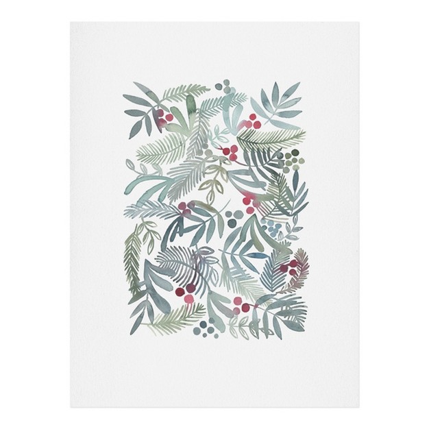 Dash And Ash Ferns And Holly Art Print Society6