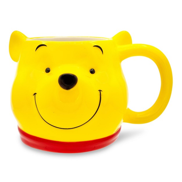 Silver Buffalo Disney Winnie The Pooh 3d Sculpted Ceramic Mug Holds 20 Ounces