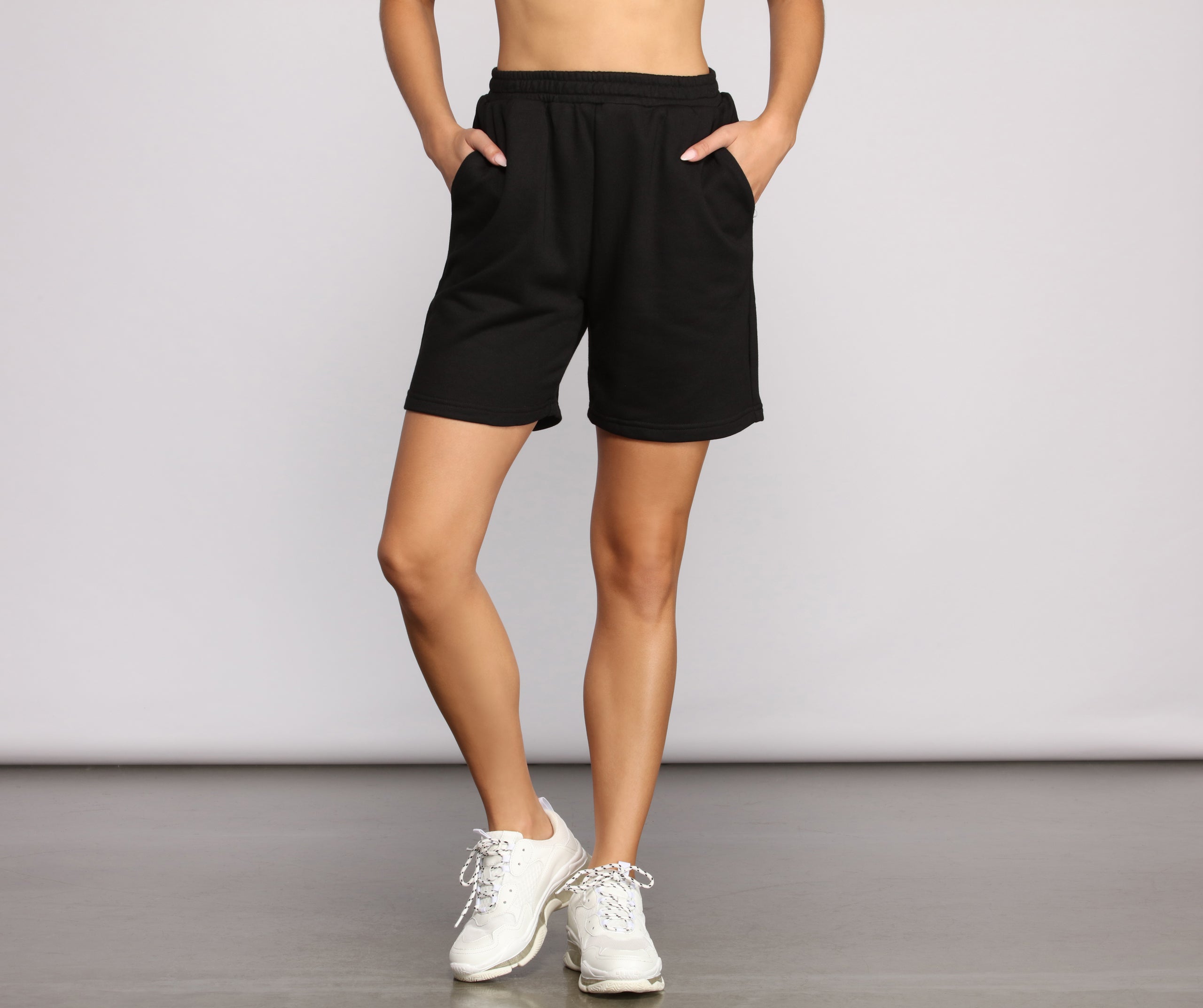 French Terry Knit Shorts