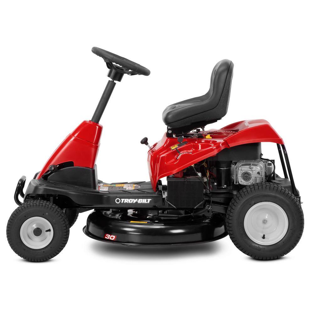 Troy-Bilt 30 in. 10.5 HP Briggs and Stratton Engine 6-Speed Manual Drive Gas Rear Engine Riding Mower with Mulch Kit Included TB30B