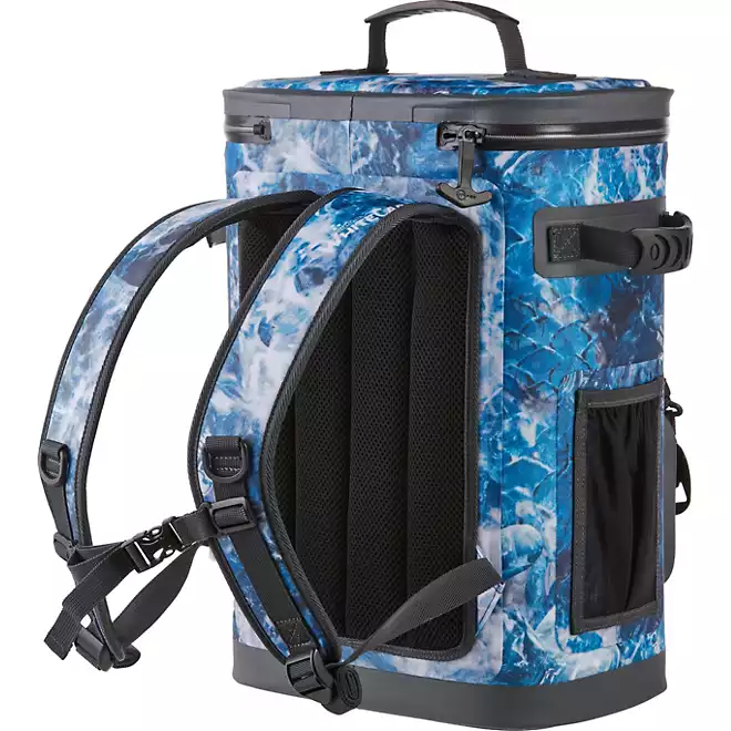 Magellan Outdoors Pro Explorer Leakproof 24-Can Fish Camo Backpack Cooler