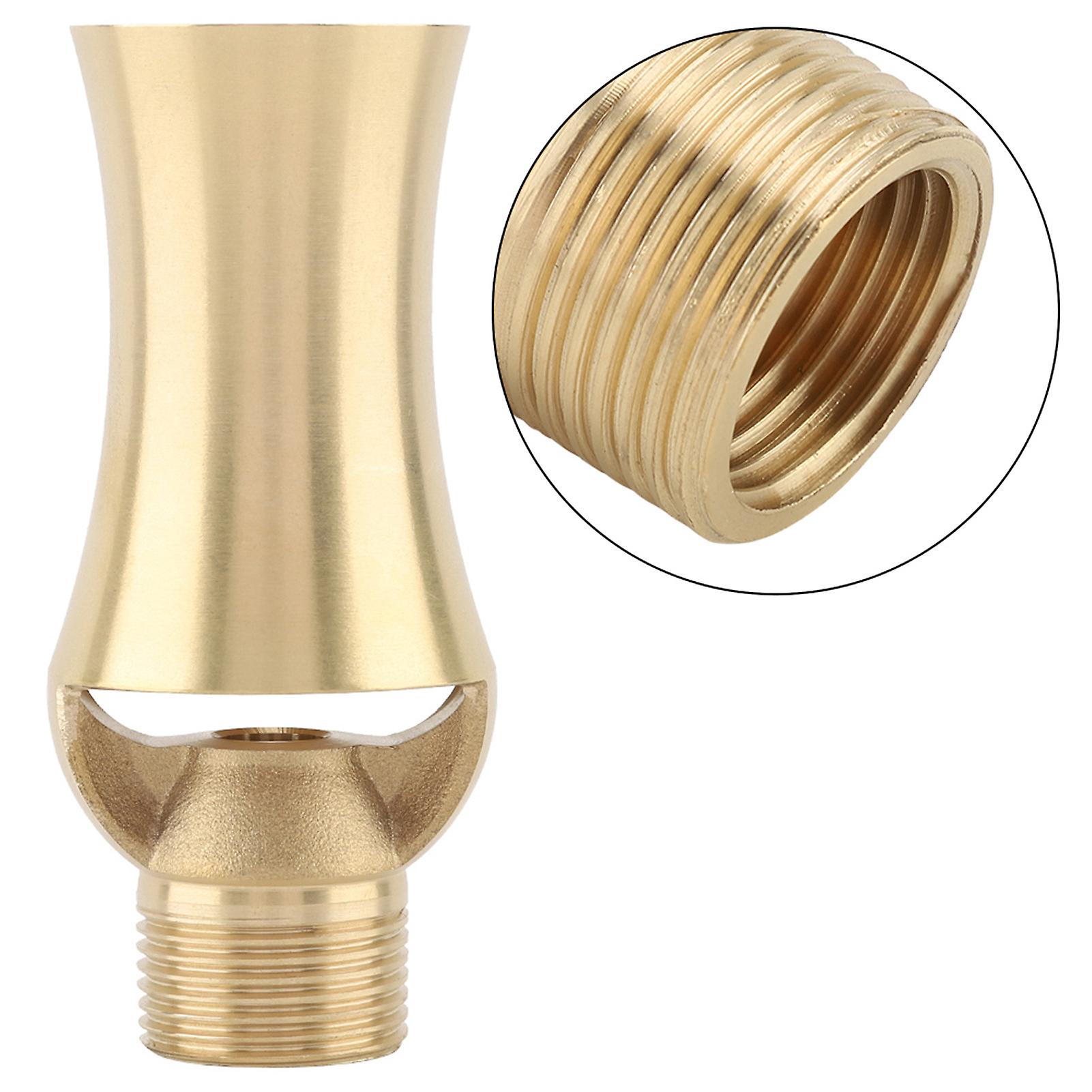 Fountain Nozzle Male Thread Brass Frothy Fountain Nozzle Pond Water Sprayice Tower Aceessories For Garden Lake Pool Decoration[1/2'' 3/4'']